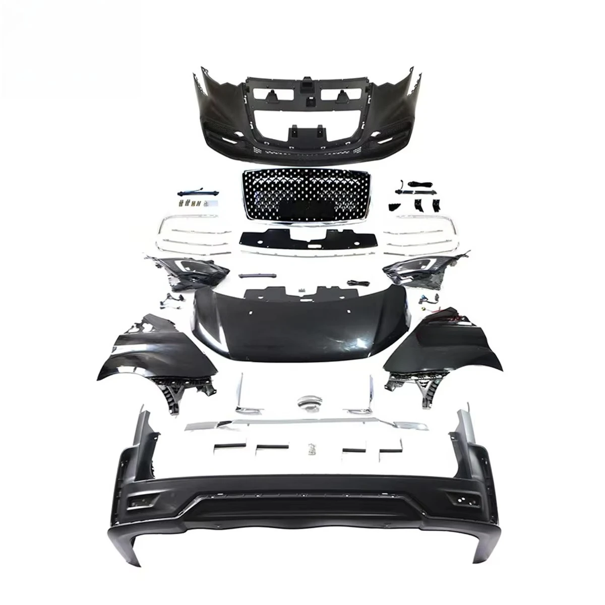 

Новые модифицированные передние и задние бамперы, комплекты обвесов для автомобилей с решеткой в форме звезды для Transit/Tourneo.