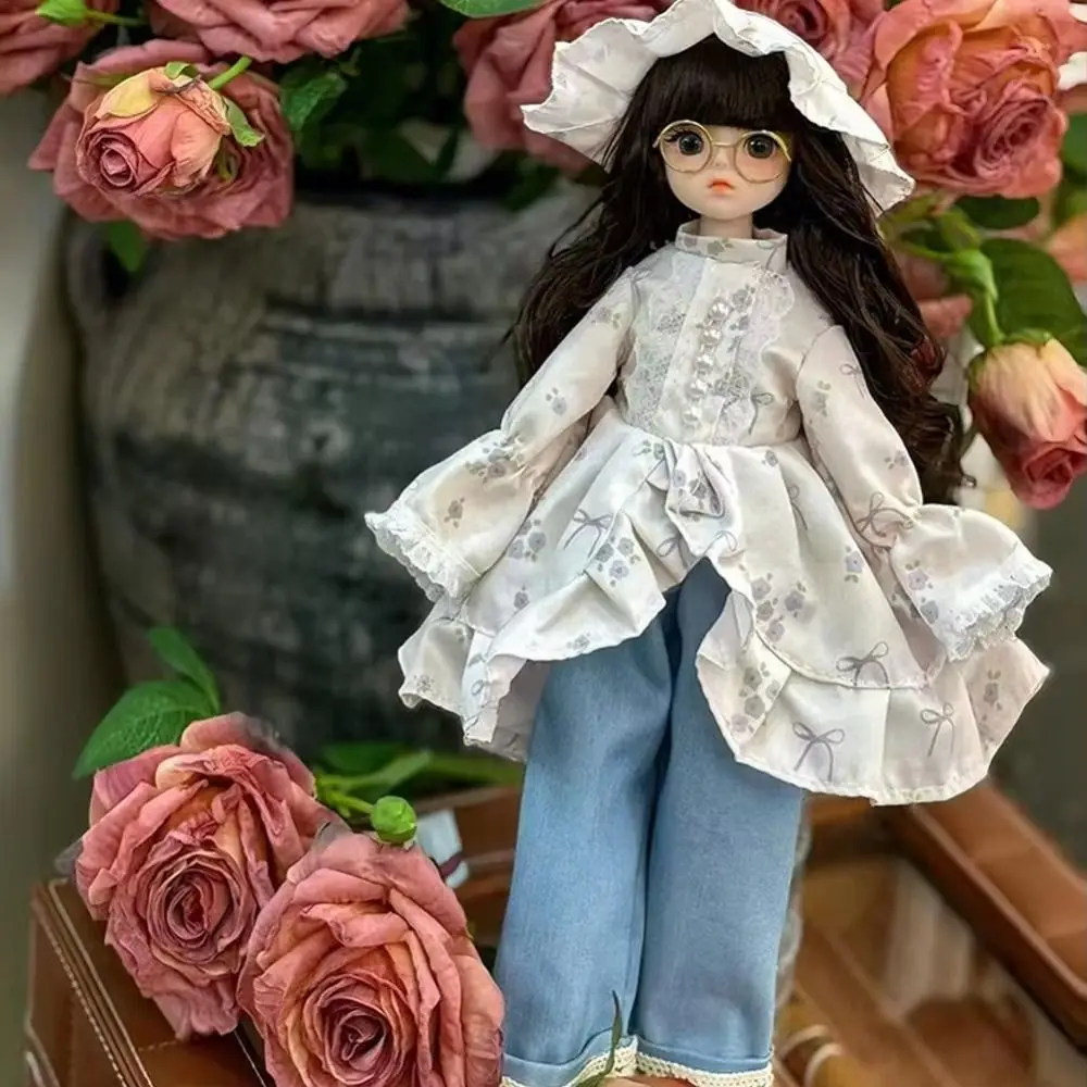 Attractive Eyes 30cm with Clothes Long Hair with Wig Make Up Princess Dress Up Anime Elegant Princess Makeup Ball Joint