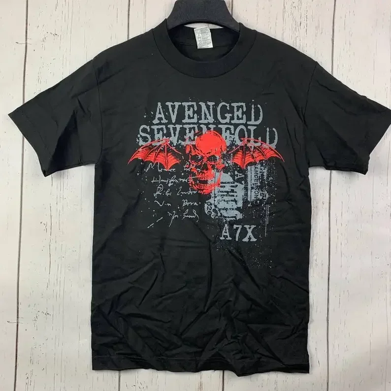 Vintage Avenged Sevenfold Small Alstyle Casual T-Shirt Black New Men