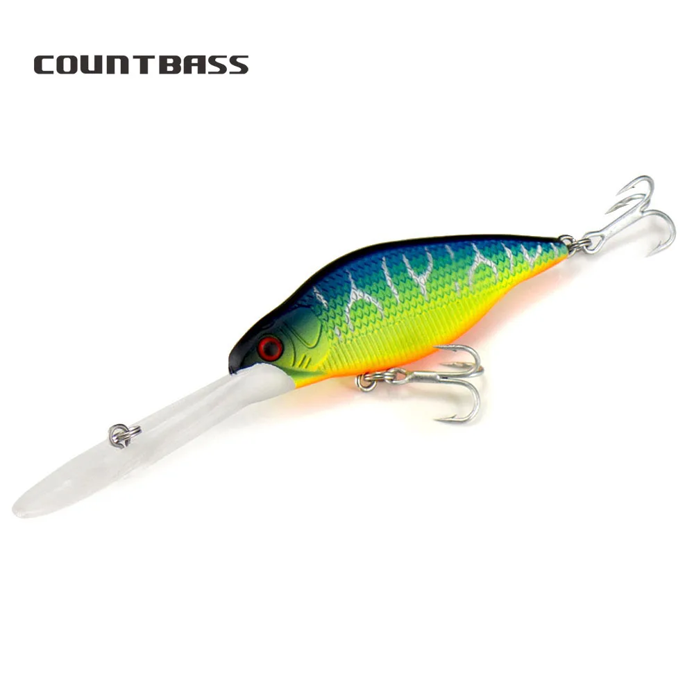 Countbass isca de manivela profunda wobbler iscas para pesca, chatterbait jerk iscas shad manivela minnow isca de pescador 66mm 9.2g