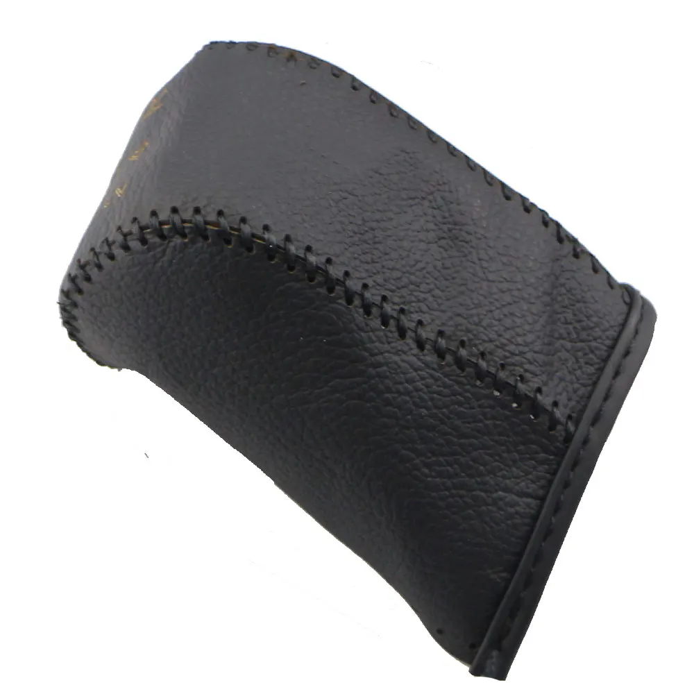 Leather Car AT MT Gear Head Shift Knob Cover Gear Collars for Mitsubishi Outlander Lancer Evolution Pajero ASX Accessories