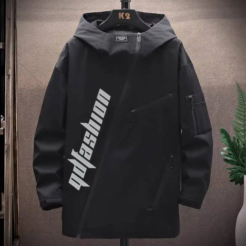 HKSH Spring Autumn New Men Tide Punk Safari Style Trend Brand Unique Casual Jacket Popular Youth Student Sports Coat Top HK18816