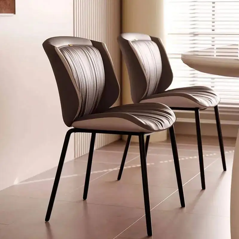

Upholstered Chairs Ultralight Kitchen European Trendy Dining Modern Dining Chairs Leather Luxury Cadeiras De Jantar Furnitures