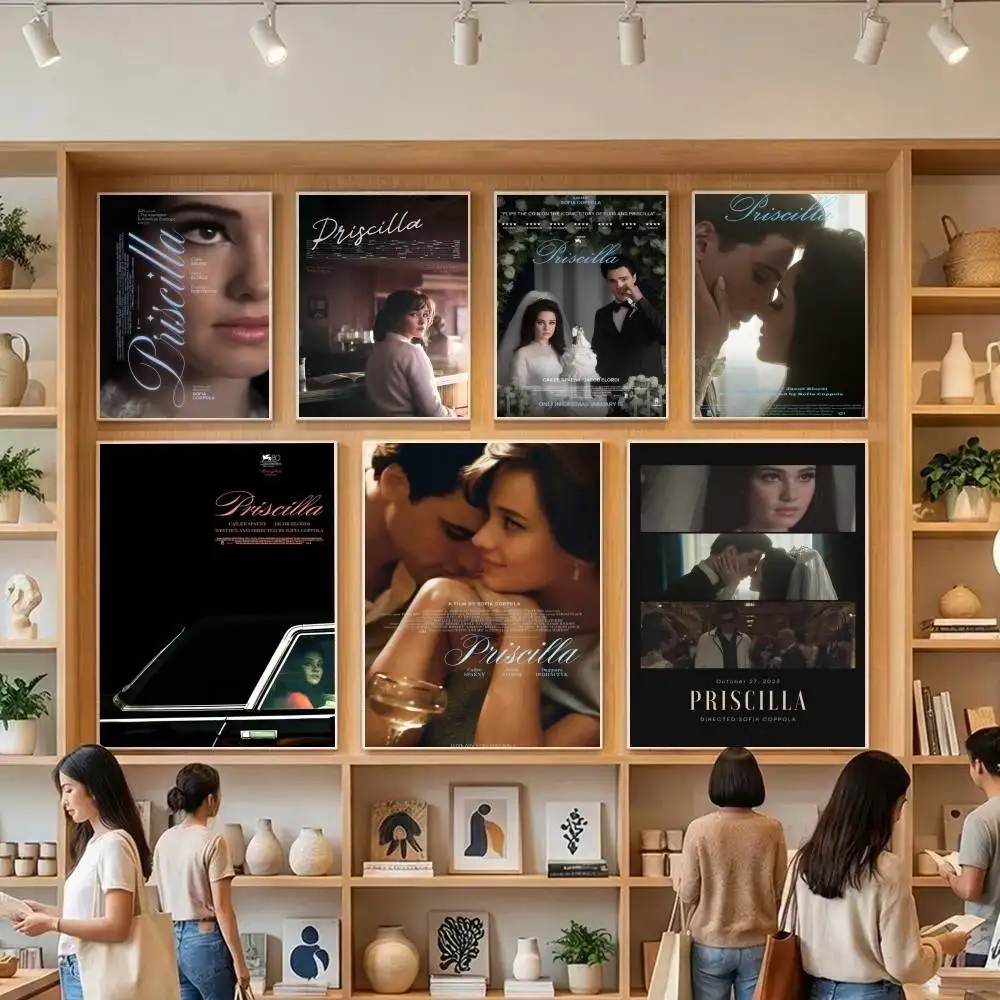 Classic Priscilla New Movie  Anime Posters Sticky Whitepaper Sticker DIY Room Bar Cafe Kawaii Room Decor