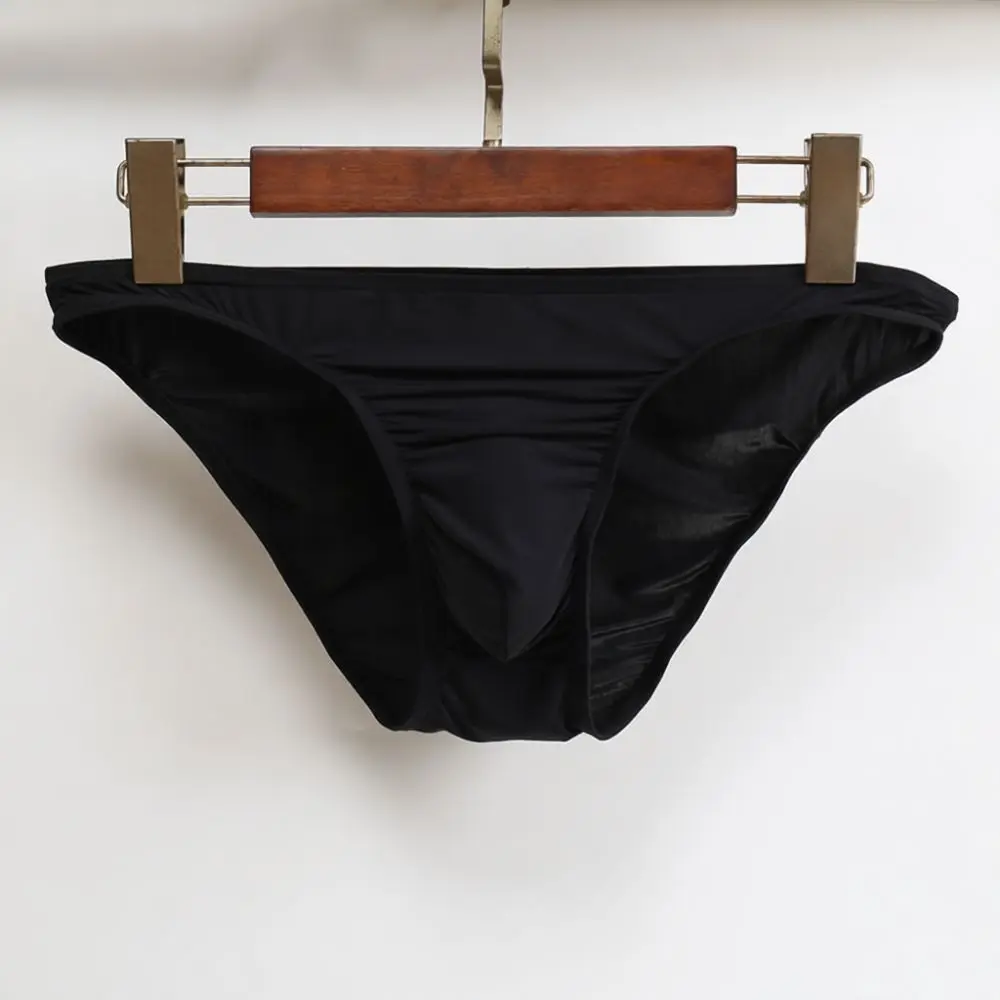 Mens Transparent Briefs Sexy Low Rise Underwear Breathable Mesh Panties Ergonomic Pouch Comfortable Soft Daily Underpants