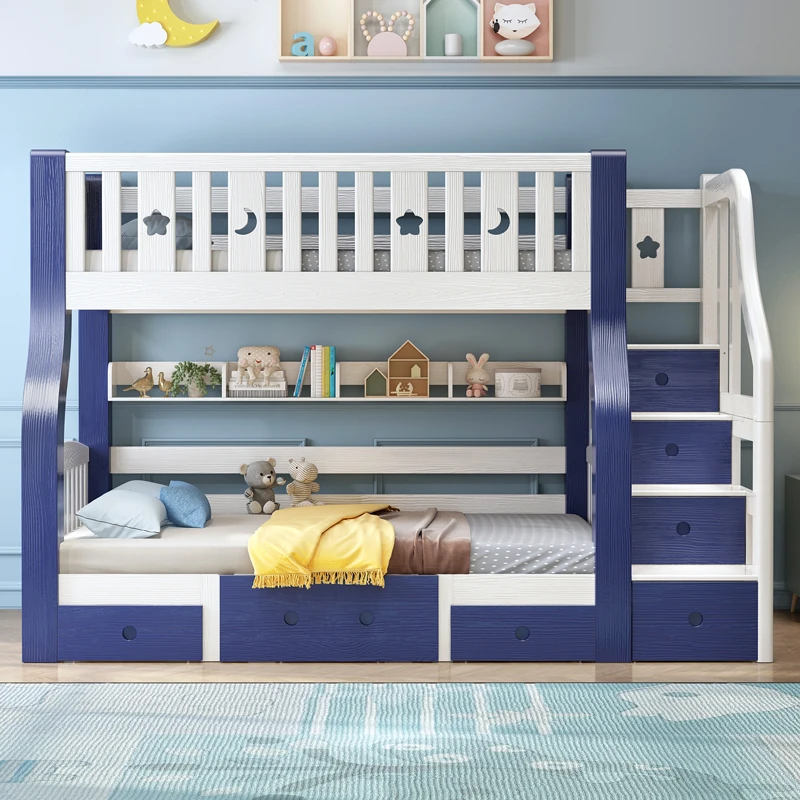 

exquisite craftsmanship Beds Children Bunk Solid Bunk Beds Wood Hostel Two Bed Bedroom Furniture