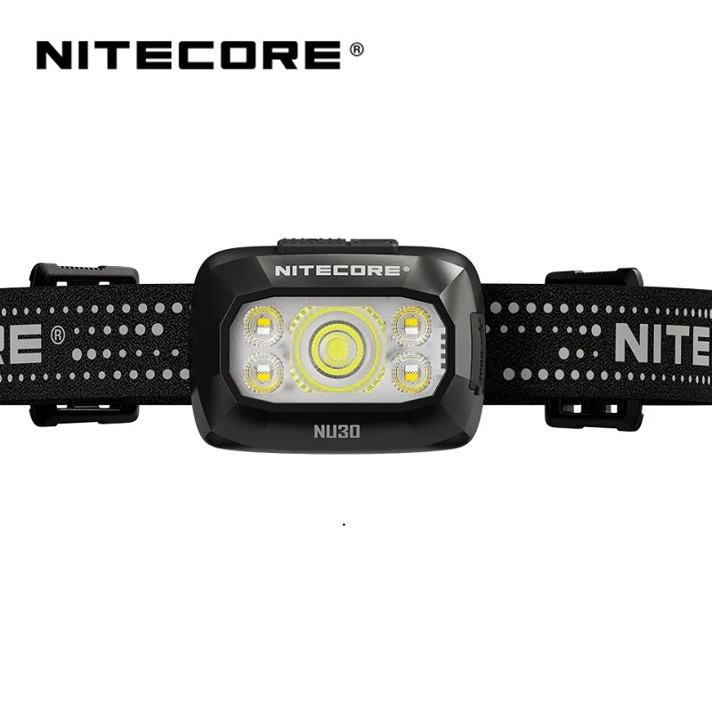 NITECORE NU30 Triple output Lightweight Outdoor Headlamp with 4-core UHE LED 500 Lumens Built-in 1500mAh Li-ion Battery