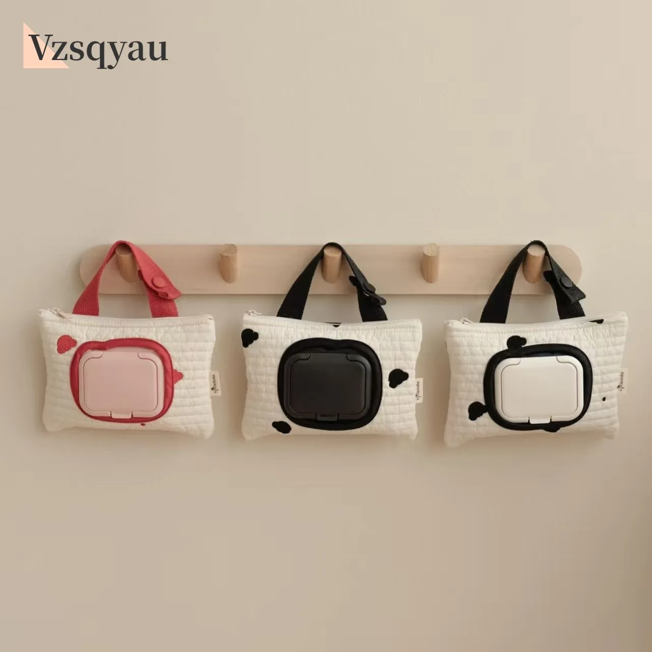 

Portable Wet Wipes Case Pram Bag Extraction Flip Tissue Boxes Baby Stroller Accessories Towel Cover Newborn Hanging Bag for Cart