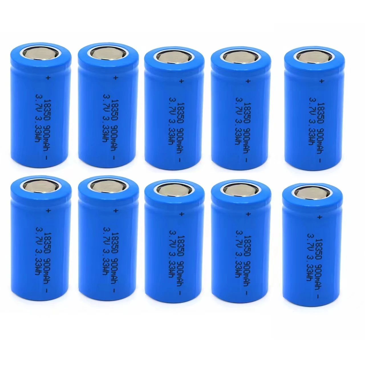 10pcs/lot 3.7V 18350 rechargeable battery 900mAh special lithium battery