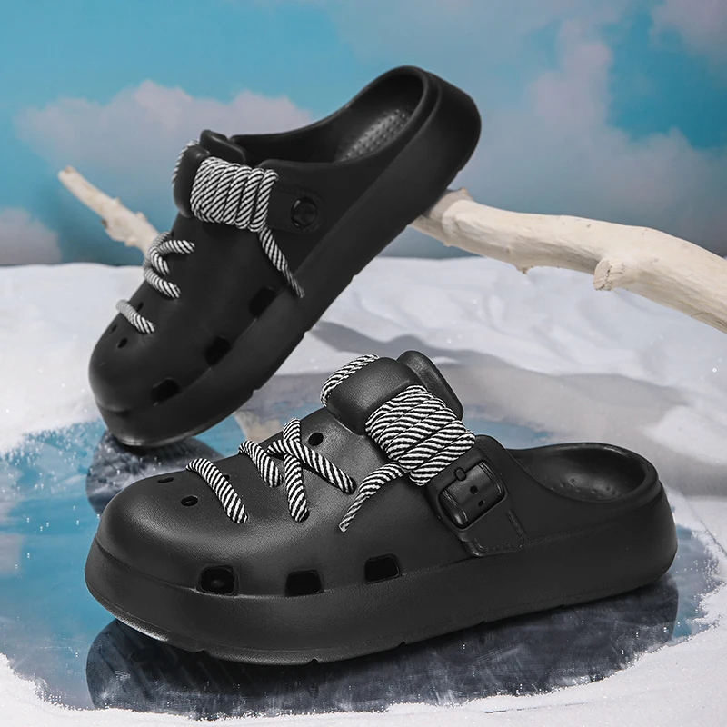 

Men's Women's Sandals Fashion Platform Casual Sandals Couple Style Slippers Beach Toe Non-Slip Wear-Resistant Outdoor Indoor