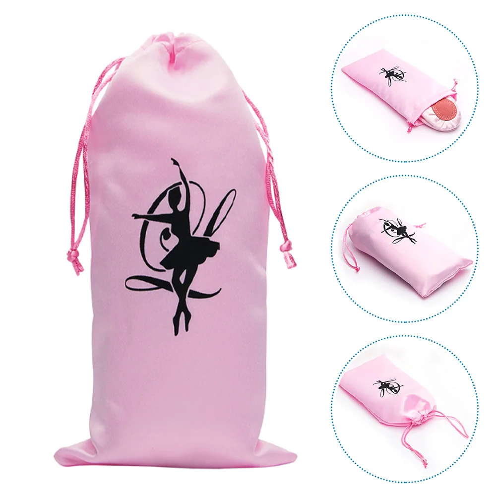 3 Pcs Dance Shoe Storage Bag Drawstring Dancing Shoes Ballet Cute Bags Soft-soled Miss