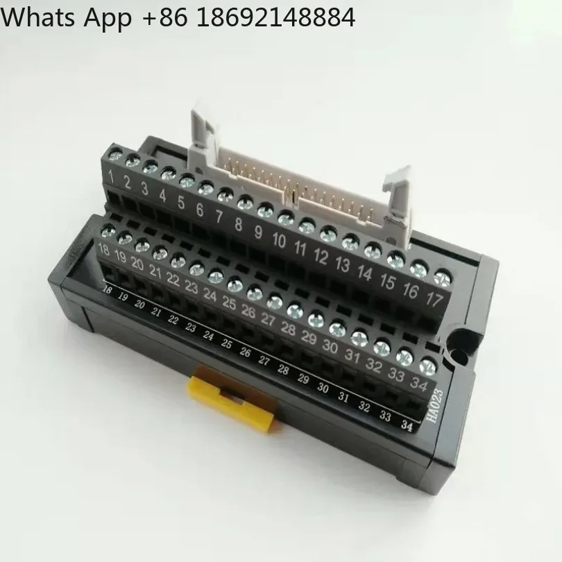 HA023 IDC34 MIL Terminal Adapter Cable PLC Input Output Extension Horn Terminal Block 1 Piece Price