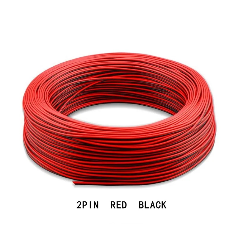 22awg 2pin 3pin 4pin 5pin 6pin Extension Electric Wire 5050 3528 RGB RGBW RGBWW RGBCCT LED Strip Extend Cable Connector