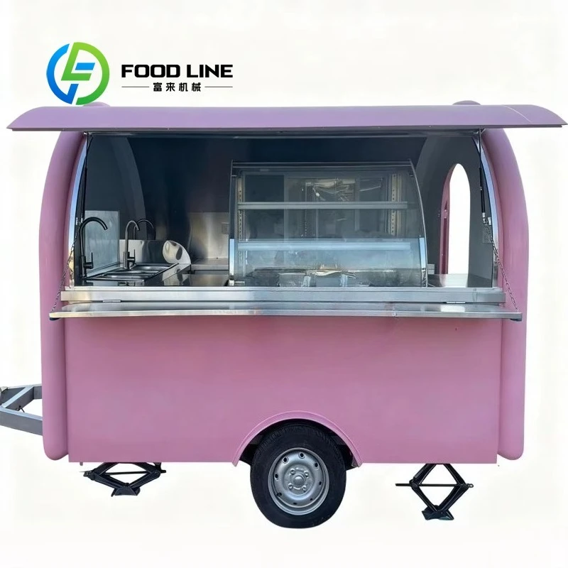 

Мобильный прицеп для уличной еды, износостойкий, практичный дизайн для ночного рынка, парка, живописное место, бизнес, индивидуальный заказ