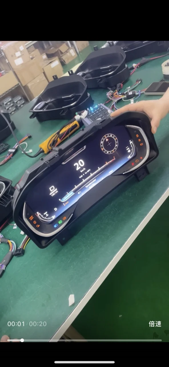 Car Digital Cluster For Dodge Ram 2013-2019 Dashboard LCD Instrument Panel Speedometer Virtual Cockpit Meter Screen Head Unit