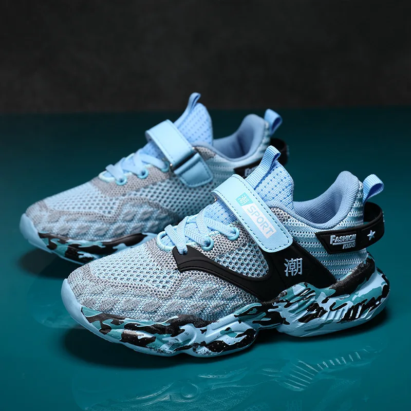 2024 breathable children's hollow mesh children's sports shoes double mesh middle and old children's tide four seasons running