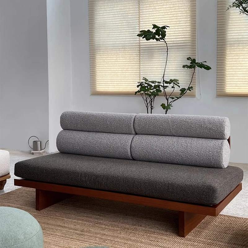 Medieval designer replica Iceland sofa model room hotel living room home solid wood simple art sofa chair