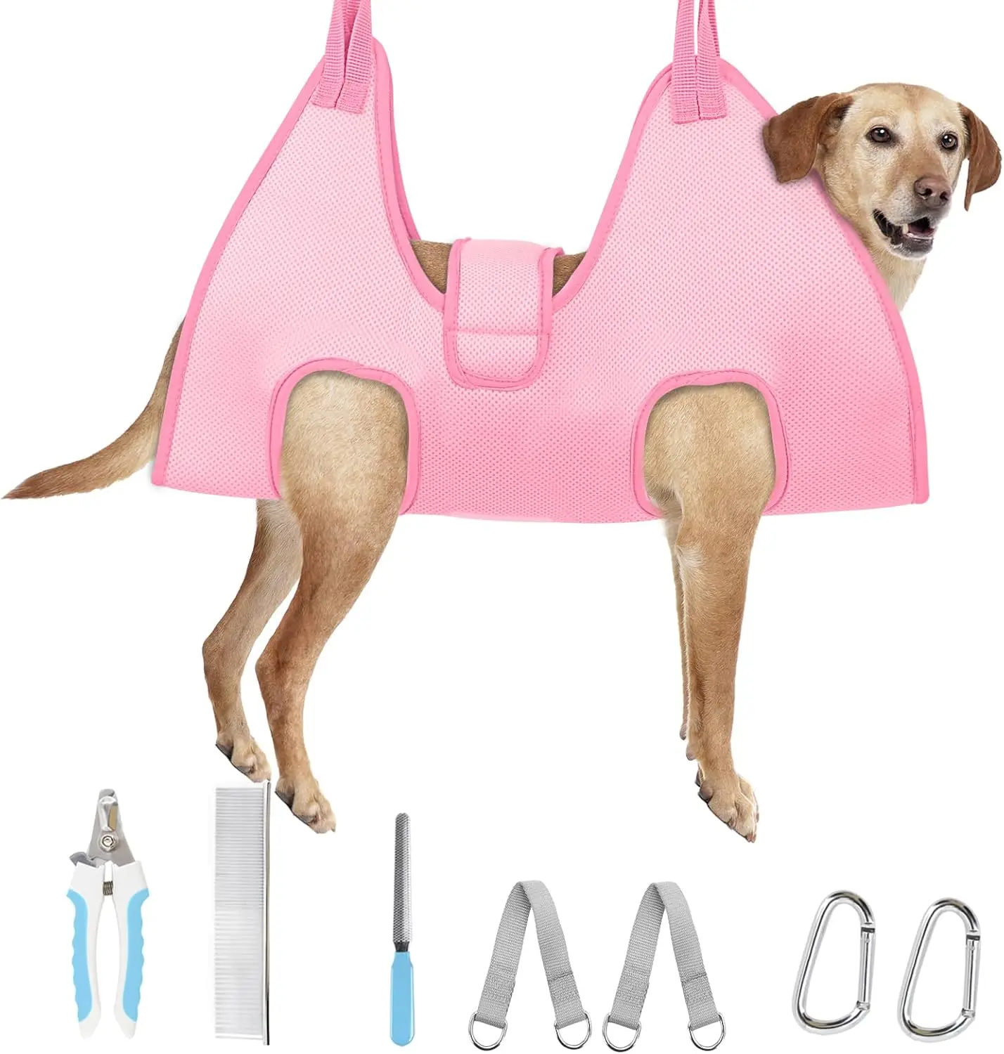 

Dog Grooming Hammock, New Pink Small Dog Sling For Nail Trimming, Ba Protect Hanging Harn For Claw Care, Nail Trimming