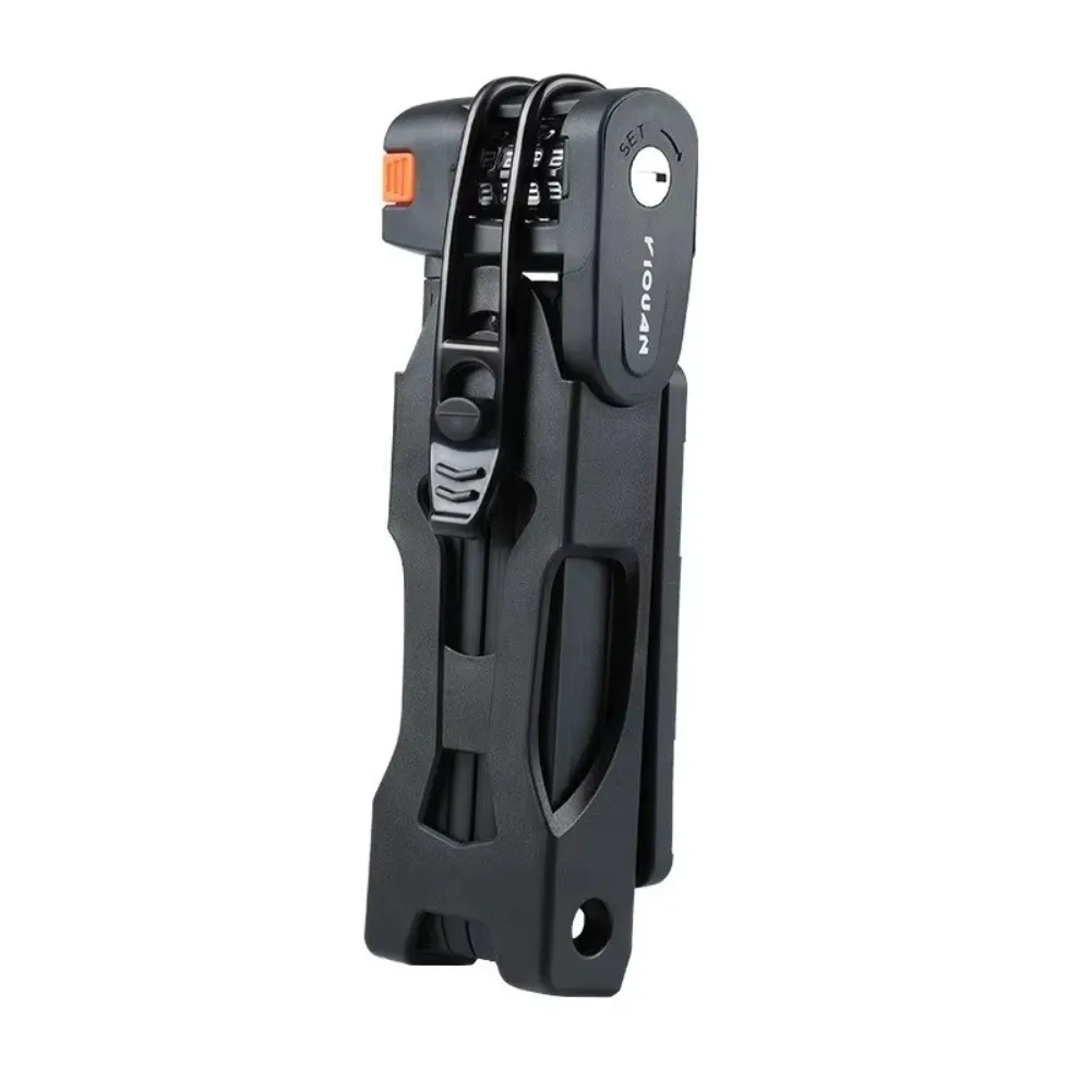 

Portable Foldable Bicycle Lock Alloy Steel Four-Digit Cycling Folding Lock Waterproof Anti-theft Bike Combination Lock