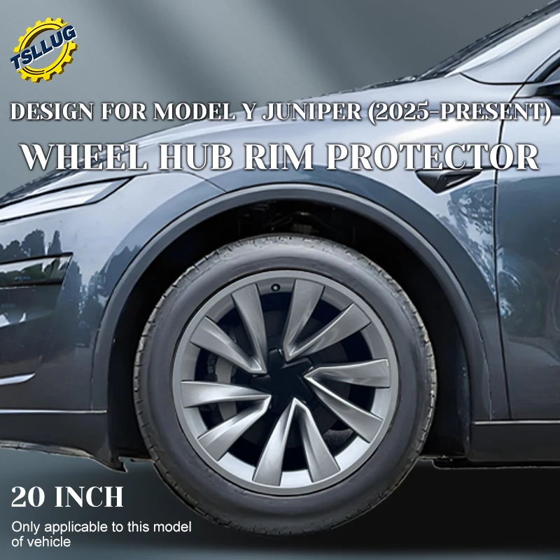

4PCS 20 Inch Wheel Protective Rim for Tesla Model Y Juniper 2025-2026 Automobile All-inclusive Edge Protective Cover Accessories