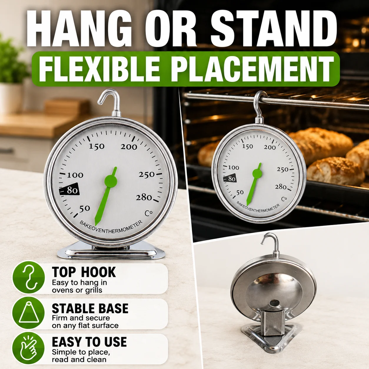 Termómetro Analógico para Horn - Oven Thermometer Analog reseña y precio