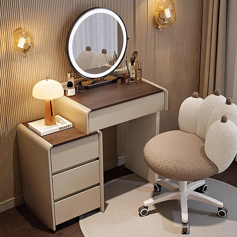 

French Classic Vanity Table Elegant Minimalist Premium Vintage Vanity Table Aesthetic Sturdy Meuble De Rangement Furniture