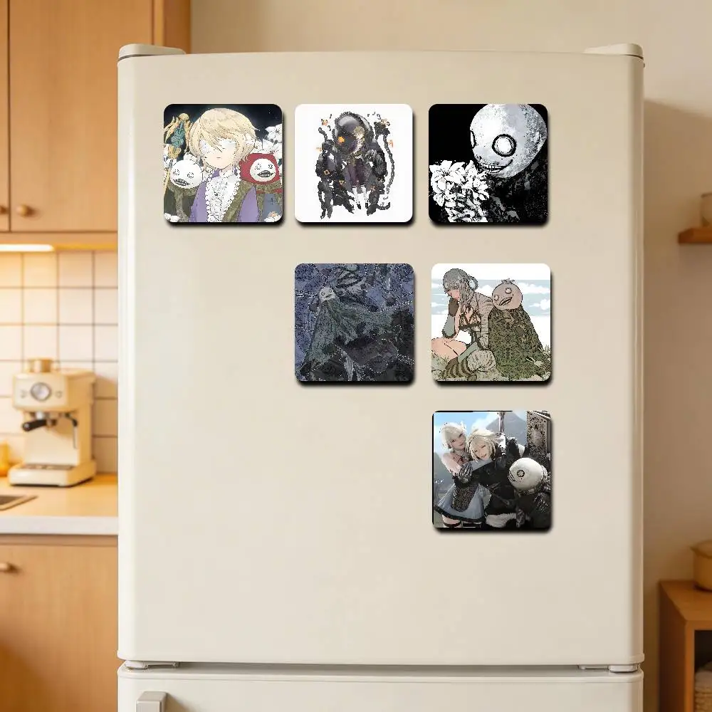 N-Nier R-Replicant Emil Cute Cartoon Anime Refrigerator Magnets Soft Magnetic Heat Transfer Refrigerator Magnets Gift