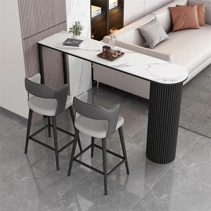 Modern minimalist bar table partition, small bar counter, island minimalist restaurant bar table and chairs