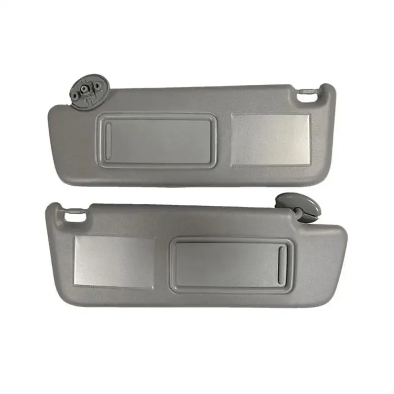AC76-LED Sunvisor With Mirror 1Pair Grey Lamp For Toyota Prado 120 2003-2009 74310-6A020-B1 74320-6A020-B1 74320-60850-B1