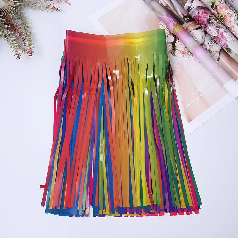 3 m Premium-Fransenbanner, Party-Luftschlangen, Lametta-Girlande aus Folie für Geburtstag, Hochzeit, Jahrestag, Party-Dekoration, Hängedekoration – Detail 26