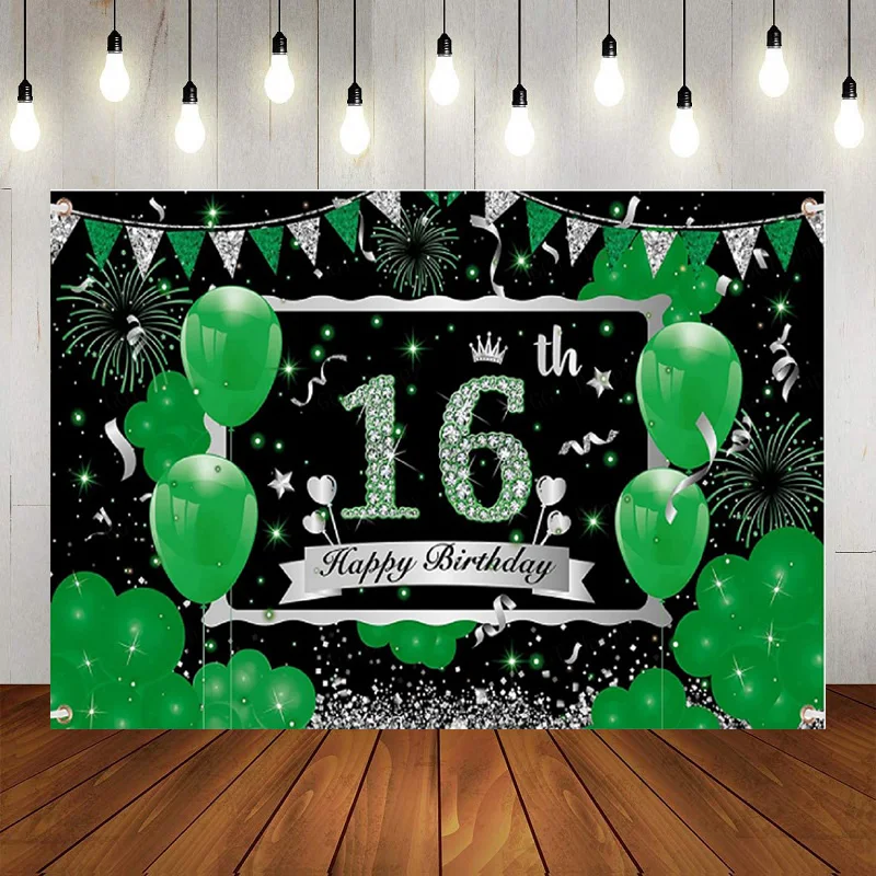 Unlocked Happy 16th Birthday Photography Banner Level Up Theme Backdrop Background Video Game Youth Favors Supplies Decorations