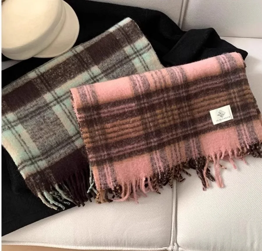 قسط الباردة مضفر وشاح الطالب وشاح النسخة الكورية زوجين المرأة الخريف والشتاء سميكة الدافئة شال #6