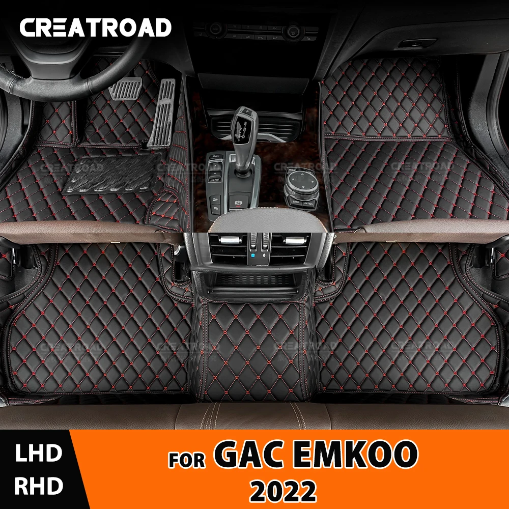 Custom Car Floor Mats For GAC EMKOO 2022 Automobile Carpet Cover Interior Details Accessories Protective Pad Parts