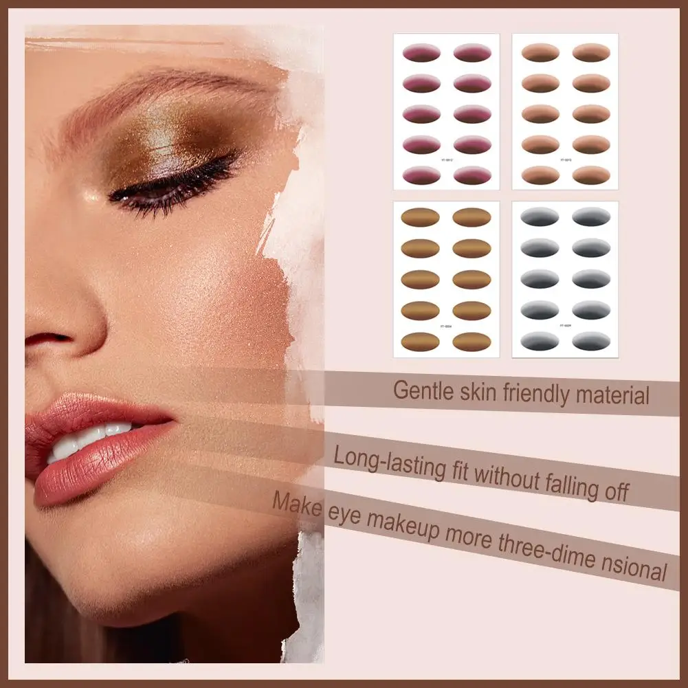 

Eyeshadow Tattoo Stickers Disposable Temporary Eye Stickers Face DIY Tattoo Sticker Flash Waterproof Eyeshadow Tool Makeup Z7B6