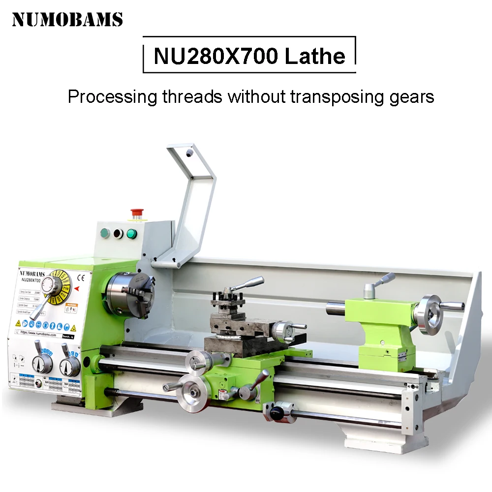 NUMOBAMS NU280x700 MT4 Spindle 280*700MM Thread Making Metal Lathe Machine