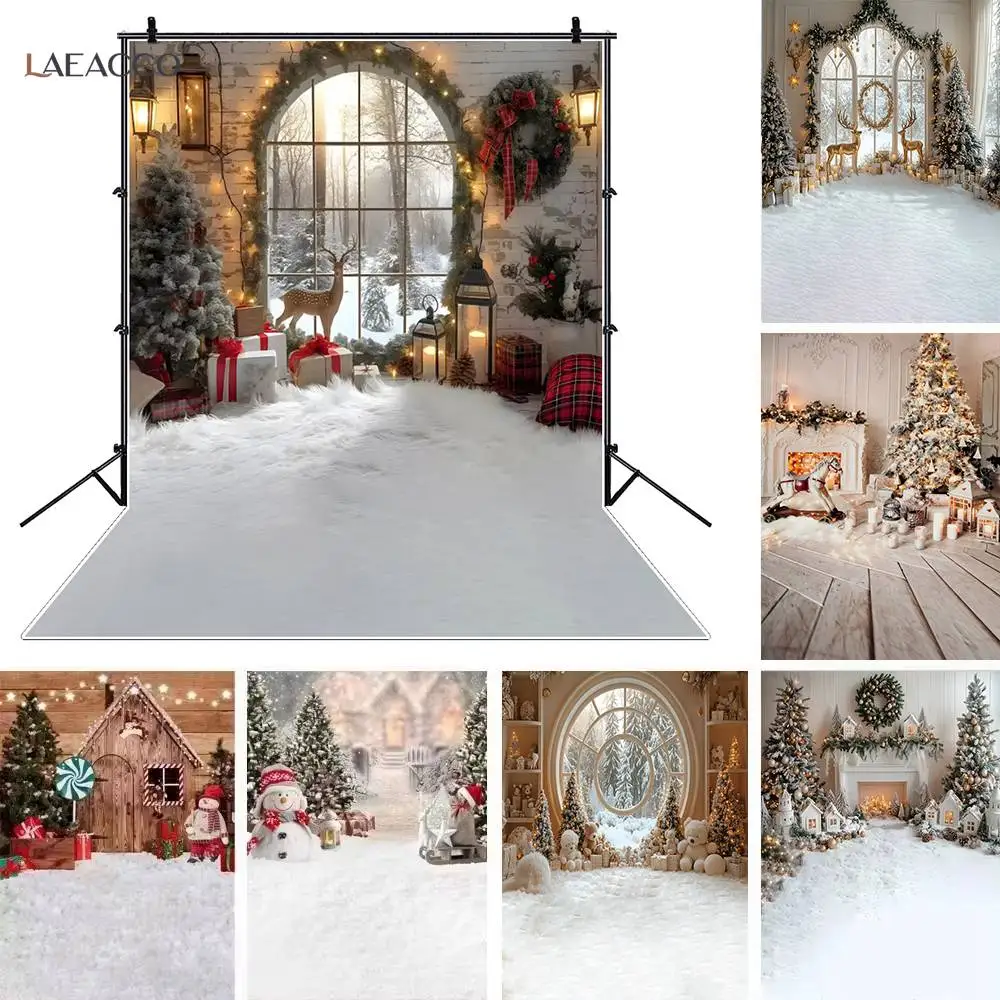 الشتاء شجرة عيد الميلاد رمادي خلفية شمعة مهرجان الموقد الخشب الطابق عيد الميلاد الأسرة تبادل لاطلاق النار طفل صورة خلفية للتصوير الفوتوغرافي