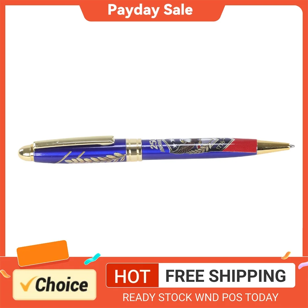 Stylo à bille commémoratif du 250e anniversaire avec boîte cadeau, stylo à bille patriotique pour hommes, avocats, passionnés d'histoire
