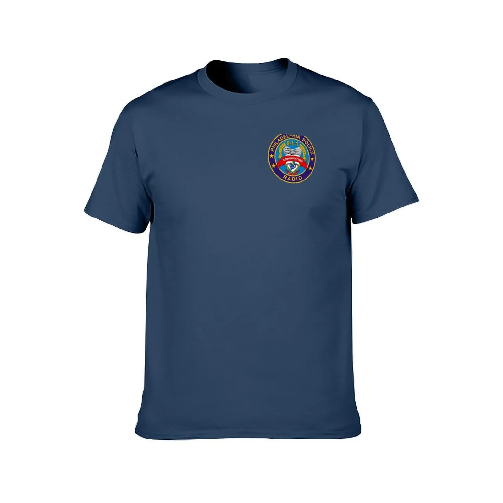 Philadelphia Police Radio T-Shirt graphic tee shirt blue lock mens t shirt