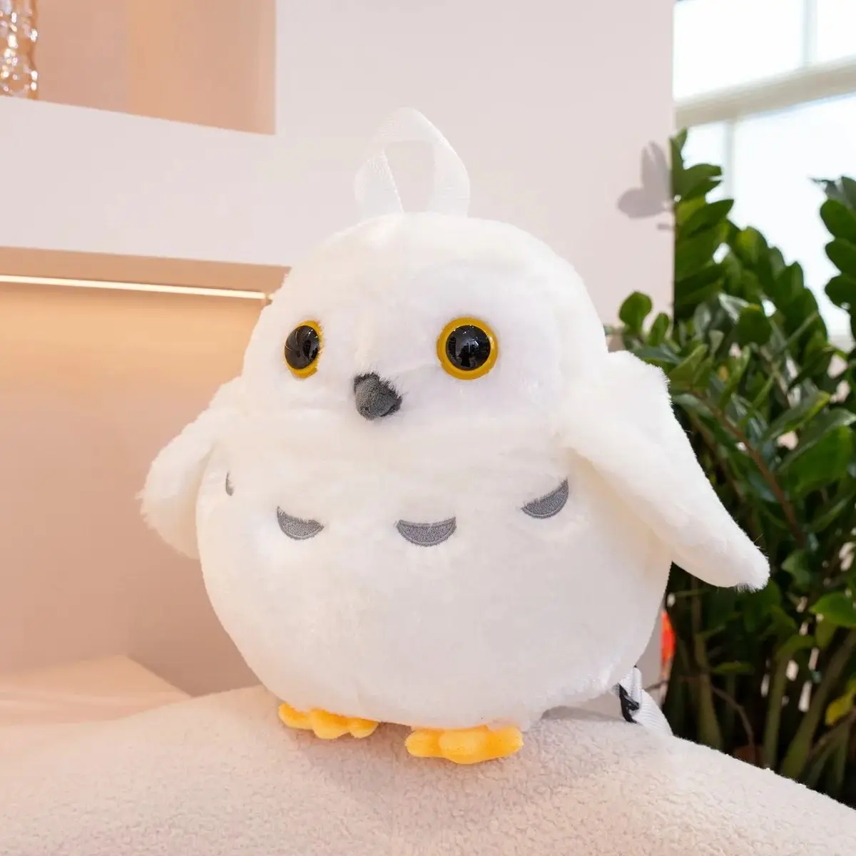 

28CM Cartoon Magic Owl Plush Toy Backpack for Children's Owl Doll Bag for Girls' Plush Makeup Bag