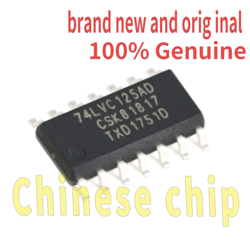 10Pcs 74Lvc125Ad Original Genuine Patch Sop-14 Three-Dimensional Output Four-Way Buffer Logic Chip