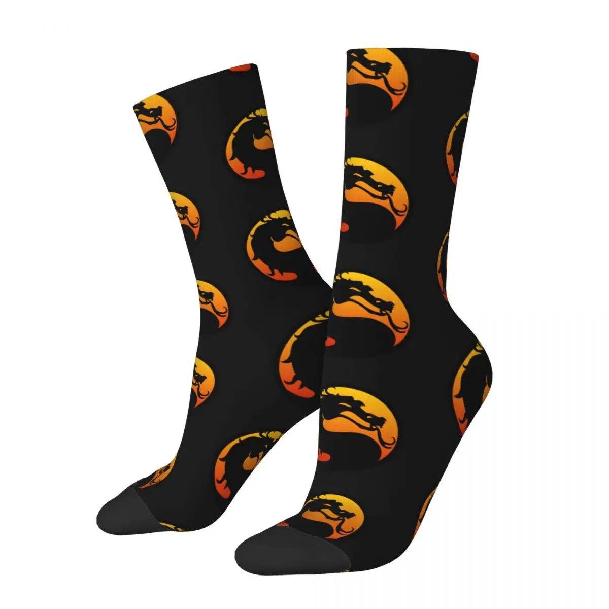 Dragon Mortal Kombat Socks Sports 3D Print Boy Girls Mid-calf Sock