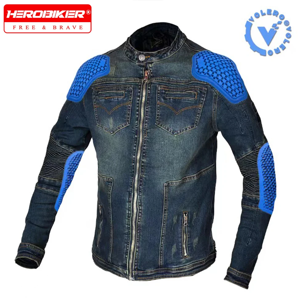 

Мотоциклетная куртка для верховой езды, летние зимние мотоциклетные джинсовые куртки с защитой от падения, повседневное ретро мотокросс, джинсовое пальто для мужчин и женщин