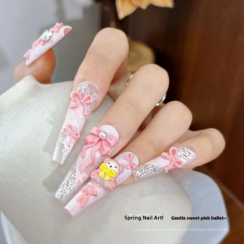 漫画ウサギの弓ネイルシリコーン型ネイルアートモールドスタンプレリーフネイルデコレーションアクセサリーネイルアートモールド DIY マニキュアツール