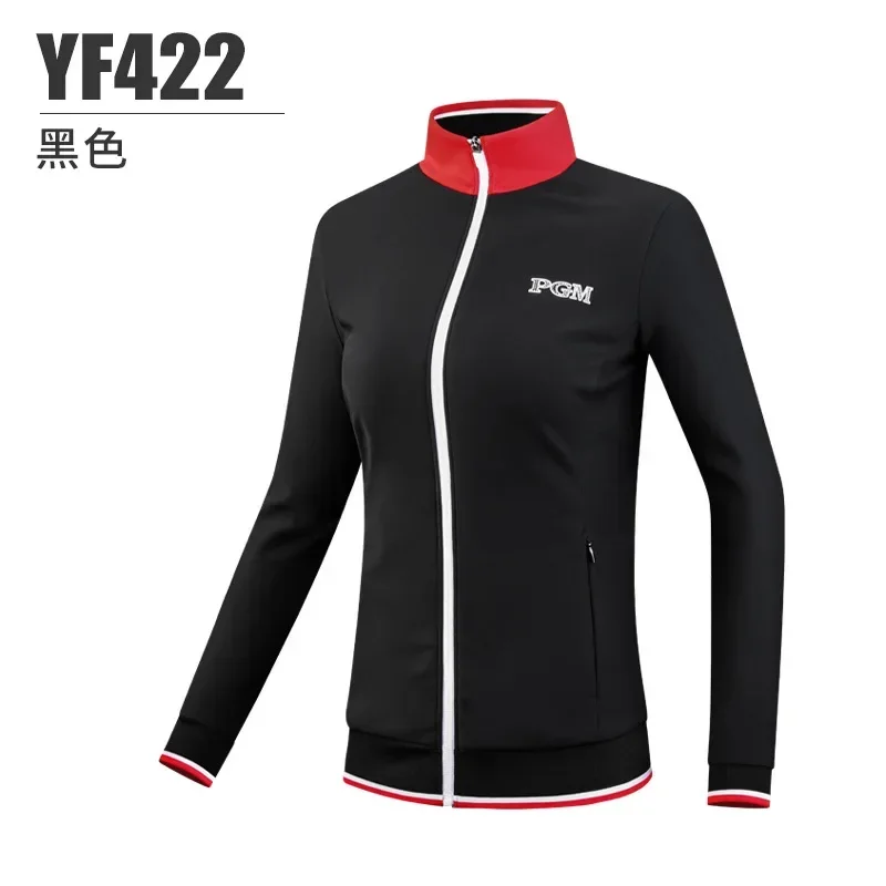 

PGM Autumn And Winter New Golf Ladies Clothing Golf Warm And Comfortable Jacket Stand Collar Design