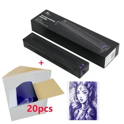P19 Wireless Tattoo Transfer Stencil Printer Tattoo Transfer Thermal Copier Machine Compatible with 20pc Paper For Smartphone&PC