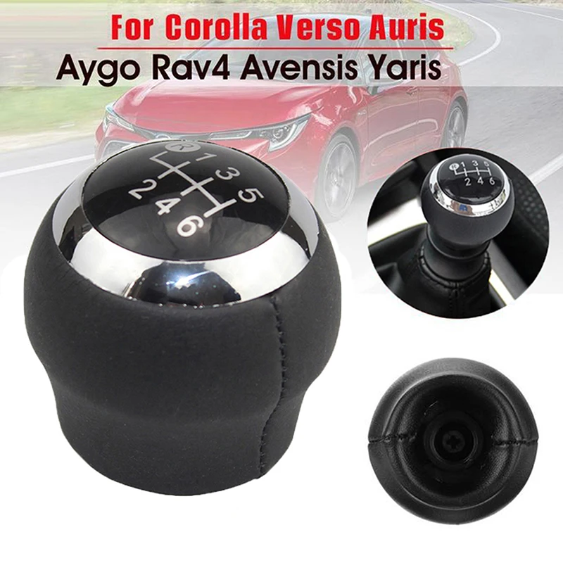 6 Velocità Manuale Auto Shifter Gear Stick Pomello Del Cambio Pallamano Per Toyota Corolla 1.8MT Yaris Verso Auris Rav4 Urban Cruiser Avensis