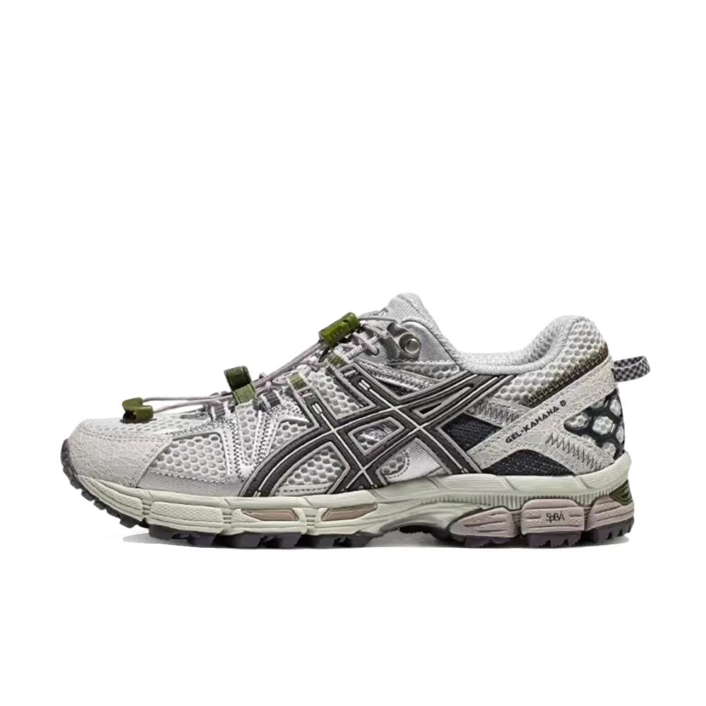 ASICS Gel-Kahana 8 FL Women's Gray Mesh Low-Top Trail Runners– Fashionable Versatile Durable Sole & Comfortable Fit 1012B634-020