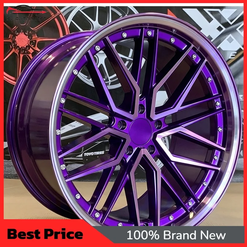 【2026】High Performance Two Piece Forged Car Rims 17 18 19 20 21 22 23 24 Inch Car Alloy Wheels 5x114.3 Wheels