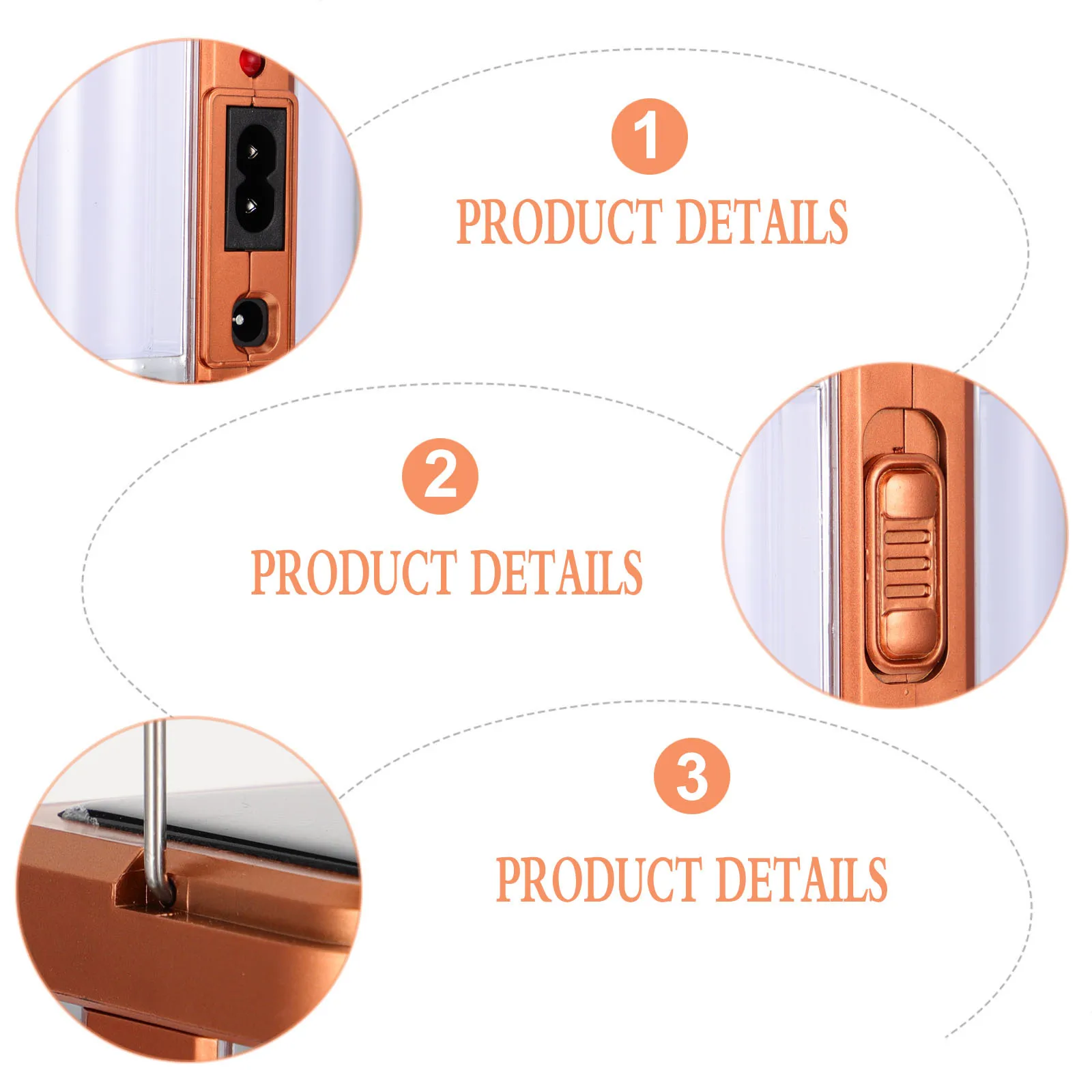 1 قطعة مصباح التخييم في الهواء الطلق المحمولة تعمل بالطاقة الشمسية النحاس أربعة جوانب الإضاءة المحمولة سطوع عالية مصباح التخييم في الهواء الطلق