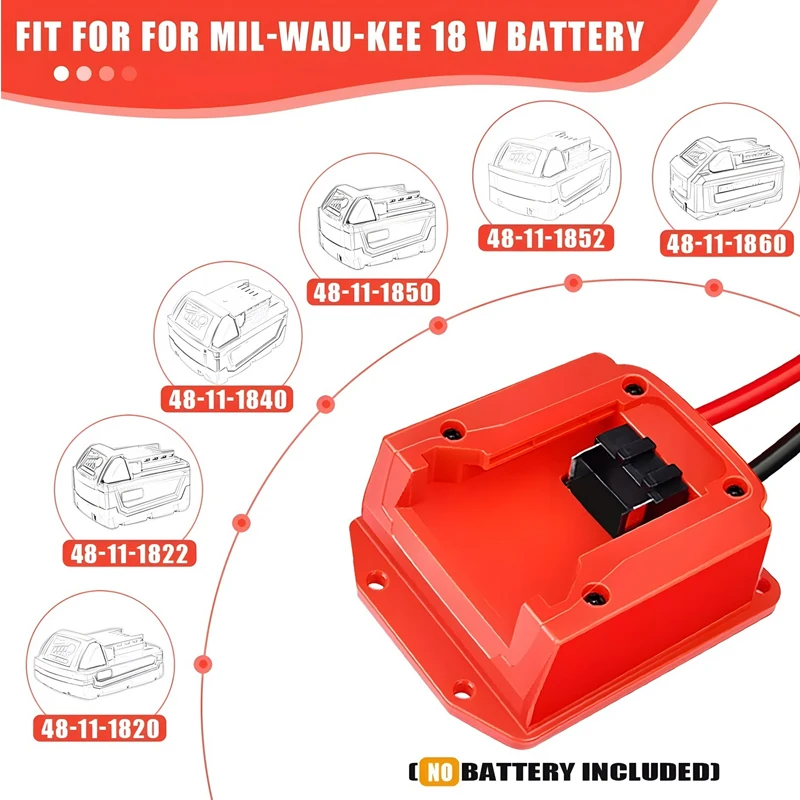 

Car Jump Starter For Makita/Dewalt/Milwaukee Li-ion Battery Portable Emergency Booster Starting Device Automotive Booster Cables